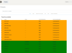 Liste des produits
