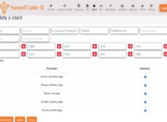 Mise à jour d'un client