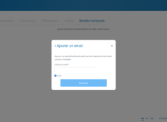 Réservations envoyées par mail