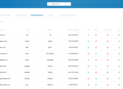 Liste des utilisateurs